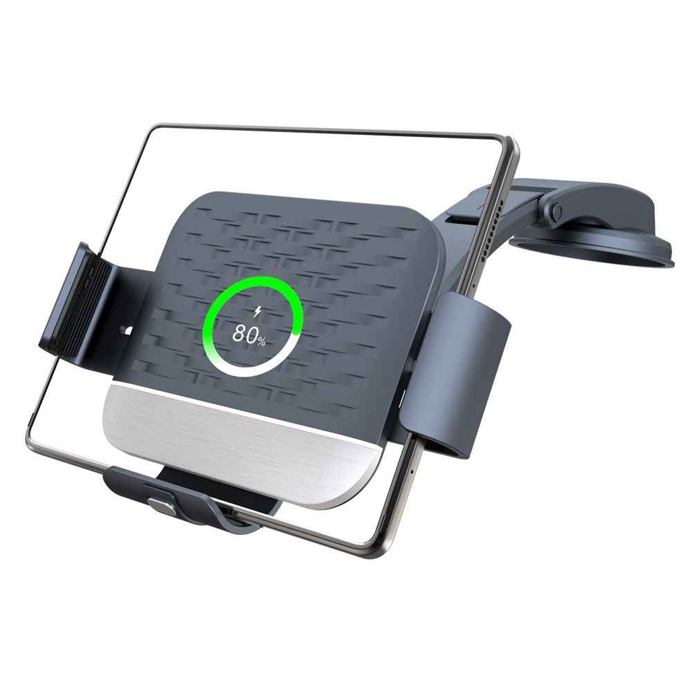 S10 For Samsung Galaxy Fold Foldable Screen Phone Holder Car Mount Coil Electromagnetic Induction Wireless Charger