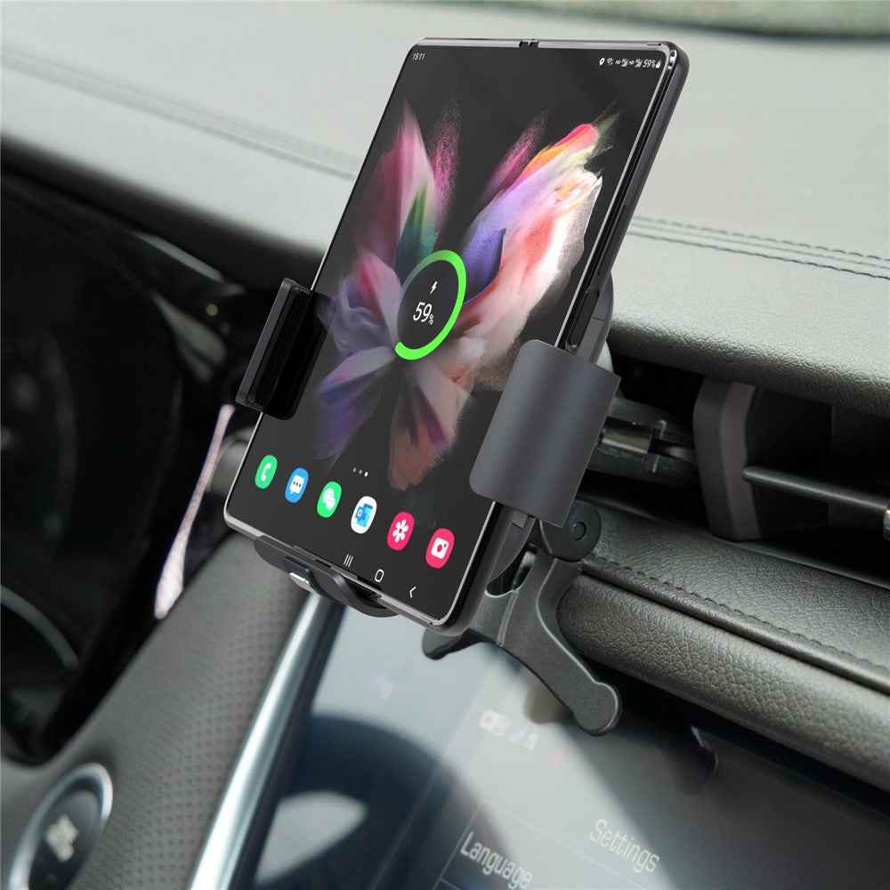 S7 Wireless Charger Coil Electromagnetic Induction Clamp Car Mount for Samsung Galaxy Fold