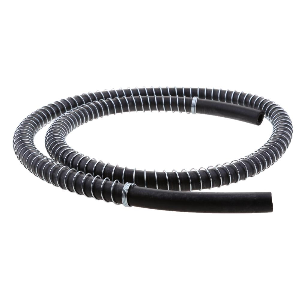 100cm 8mm Dia Rubber Double Braided Oil Fuel Gas Line Hose