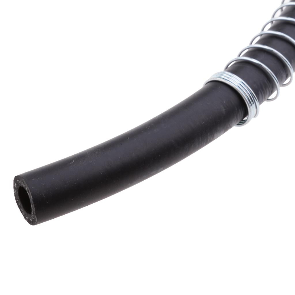 100cm 8mm Dia Rubber Double Braided Oil Fuel Gas Line Hose