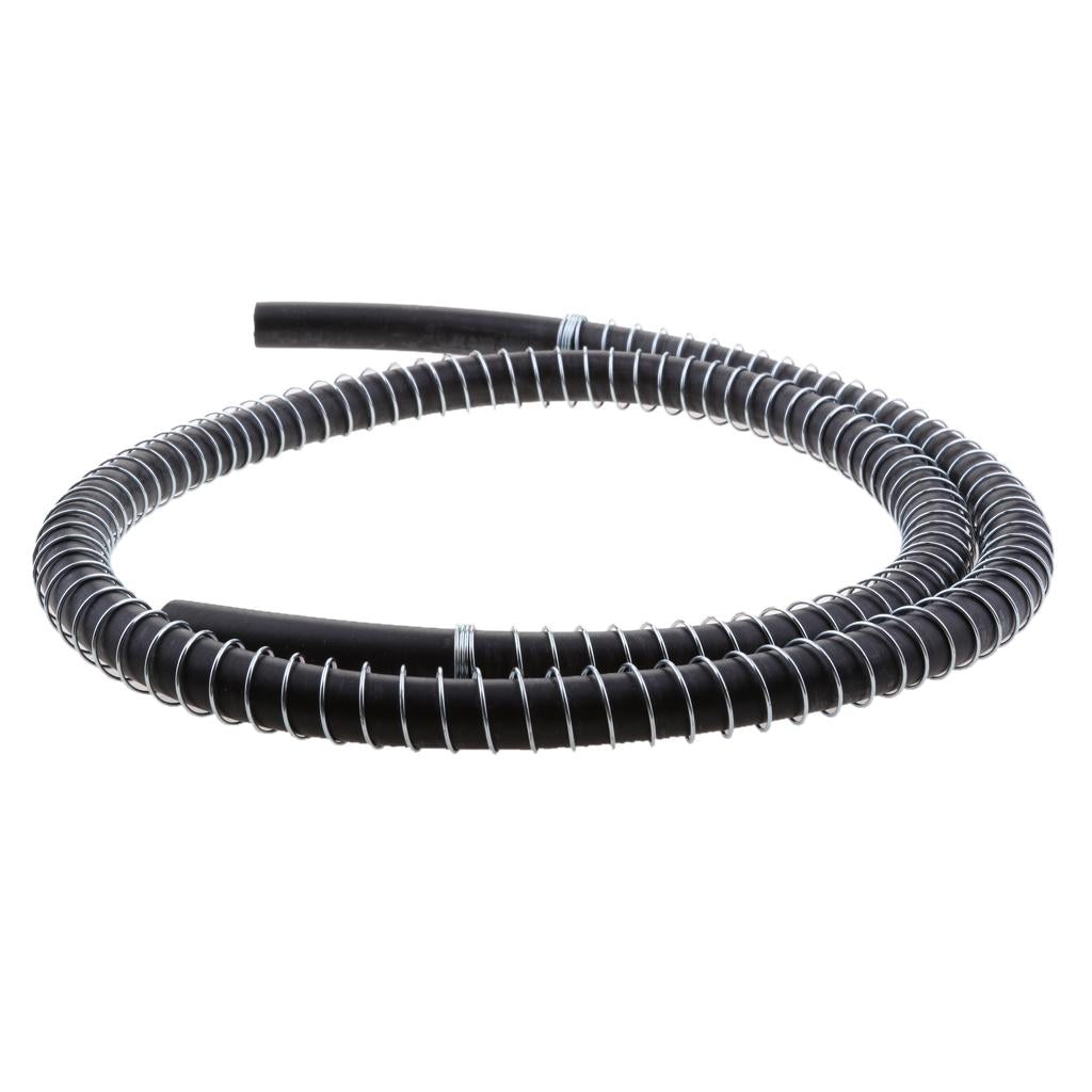 100cm 8mm Dia Rubber Double Braided Oil Fuel Gas Line Hose
