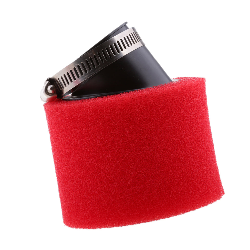 Red Foam Air Filter For ATV Quad Pit Dirt Bike Motorcycle 90 110 125cc 42mm