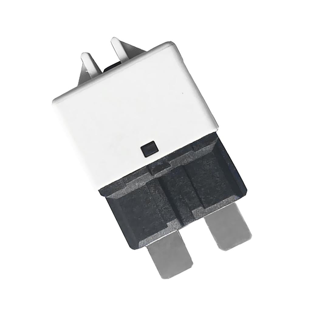 Circuit Breaker Blade Fuse 12V 24V Resettable 5-30A Marine Rally White(25A)