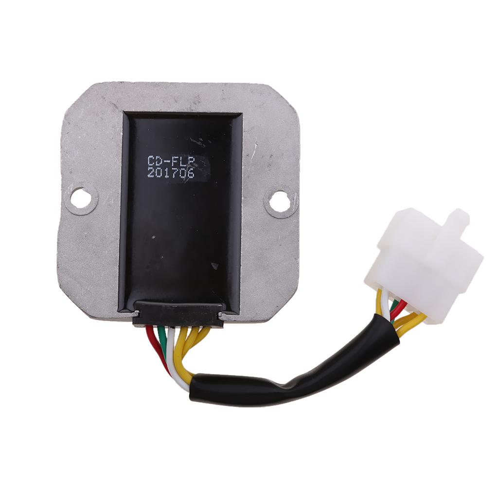 Motorcycle 6 Wires Regulator Rectifier for GY60 150CC 250CC 1 Plug