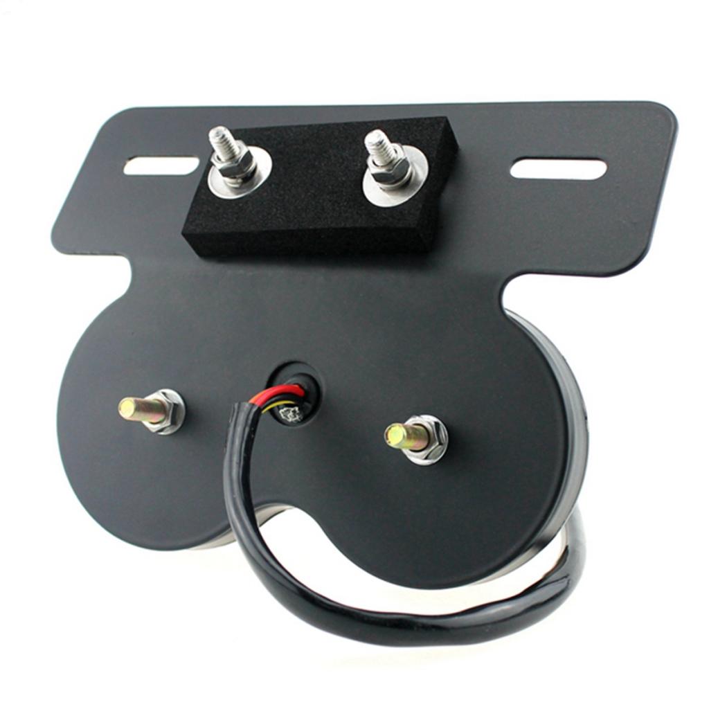 LED Motorcycle Dual Tail Turn Signal Brake License Plate Integrated Light