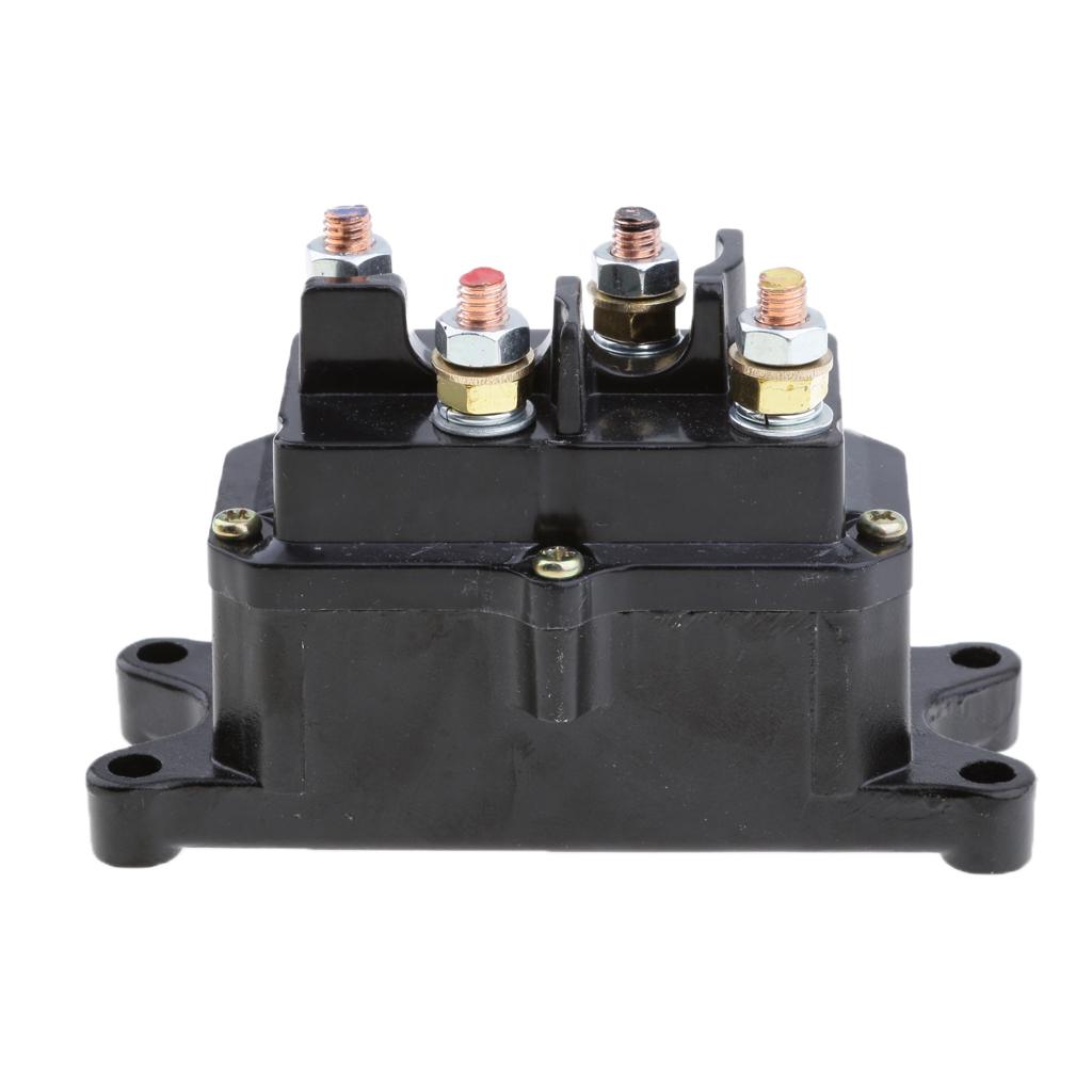 12V Solenoid Relay Contactor Winch Rocker Switch Thumb Universal For ATV UTV