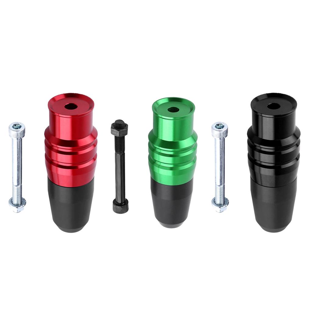 CNC Crash Pads Exhaust Sliders Body Protector For Kawasaki Z800 Z250 Green