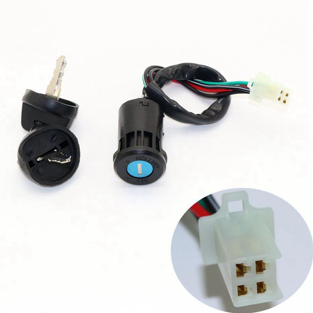 3x4 Wire Ignition Key Switch 50cc 110cc 125cc 250cc PIT Quad Dirt Bike ATV