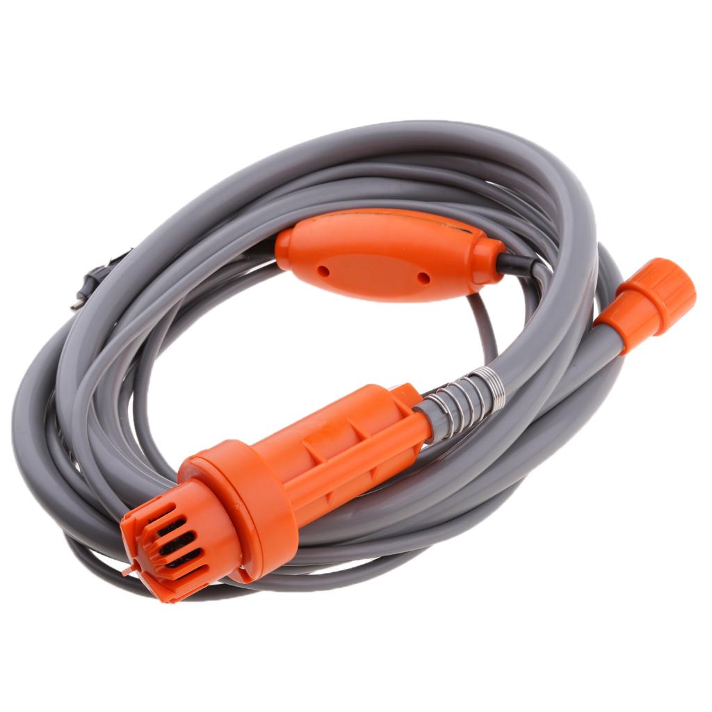 12V Portable Pressure Washer Automobile Shower Set for Car Washing Orange