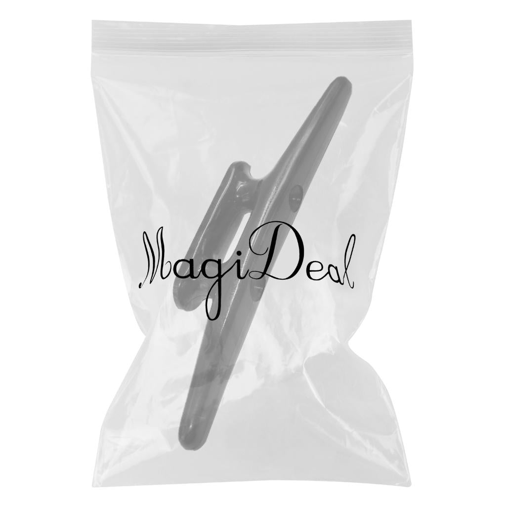 8 Black Nylon Closed Base Marine Boat & Dock 8 inch Cleat"