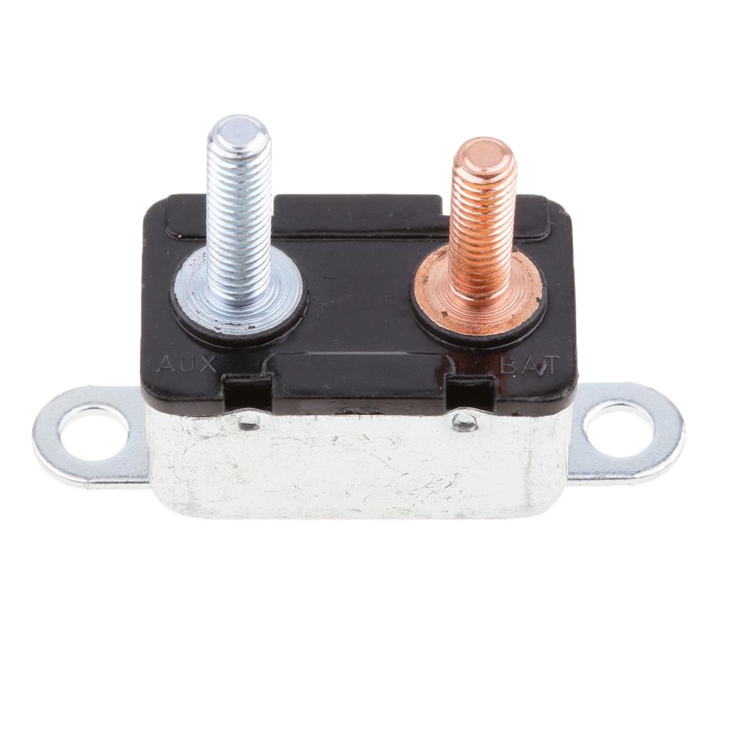 40A 12V DC Auto Automatic Reset Circuit Breaker Fuse Stud Bolt Type 1