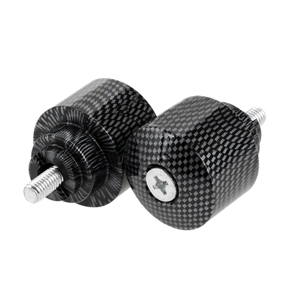 Motorcycle Handlebar Grip Bar Ends Plug for Honda CBR600RR/1000 Carbon Fiber