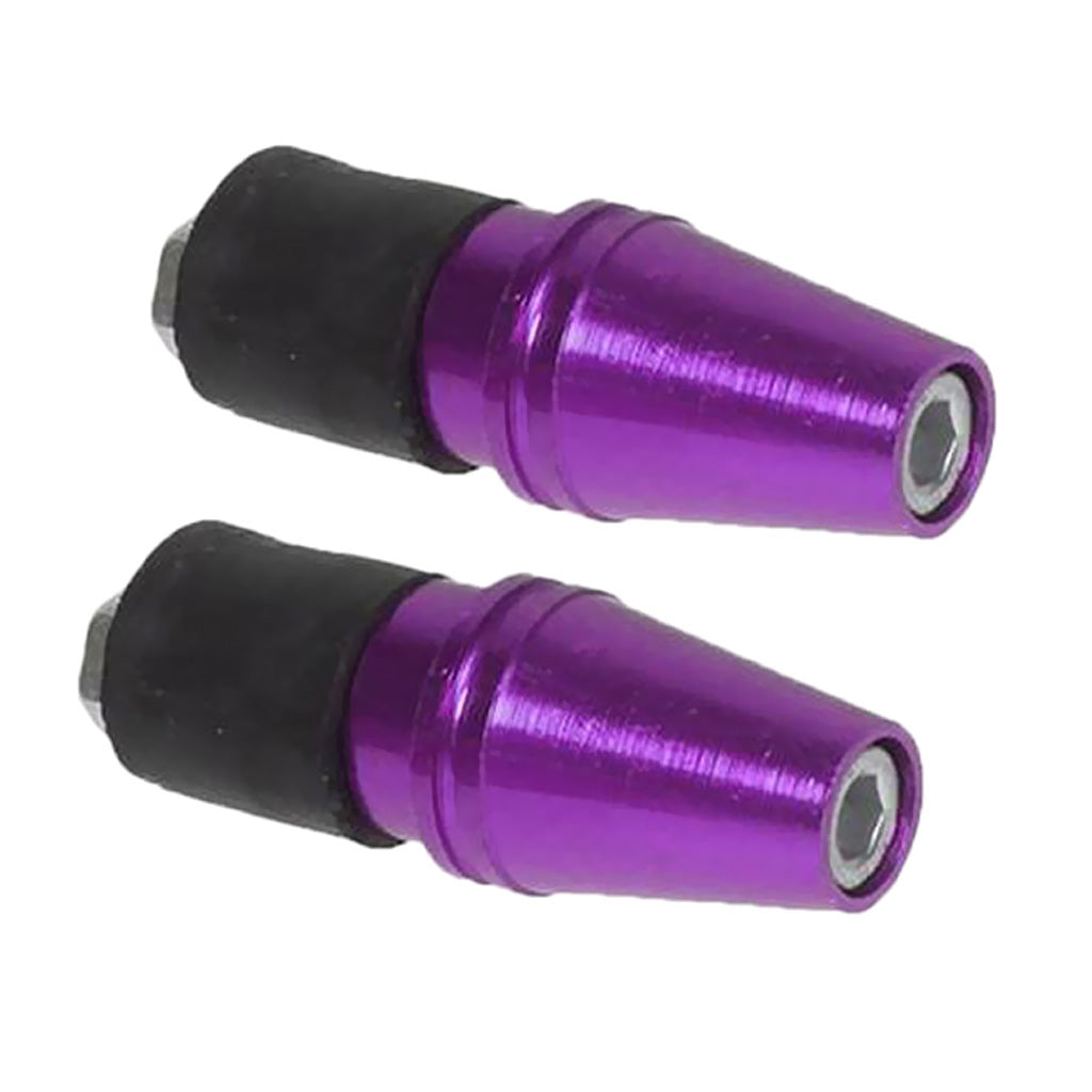 Motorcycle Handlebar Hand Grip Bar Ends Handlebar Plugs for Yamaha Purple