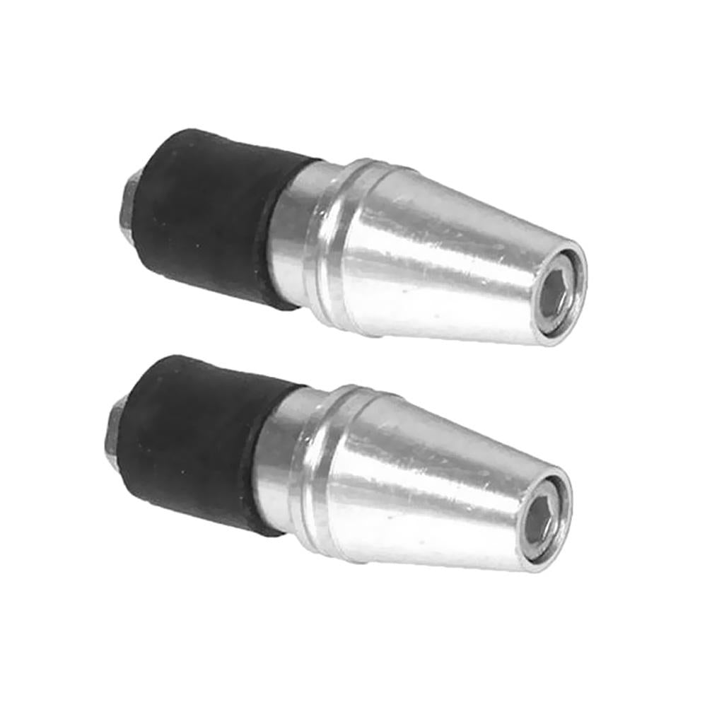 Motorcycle Handlebar Hand Grip Bar Ends Handlebar Plugs for Yamaha Silver