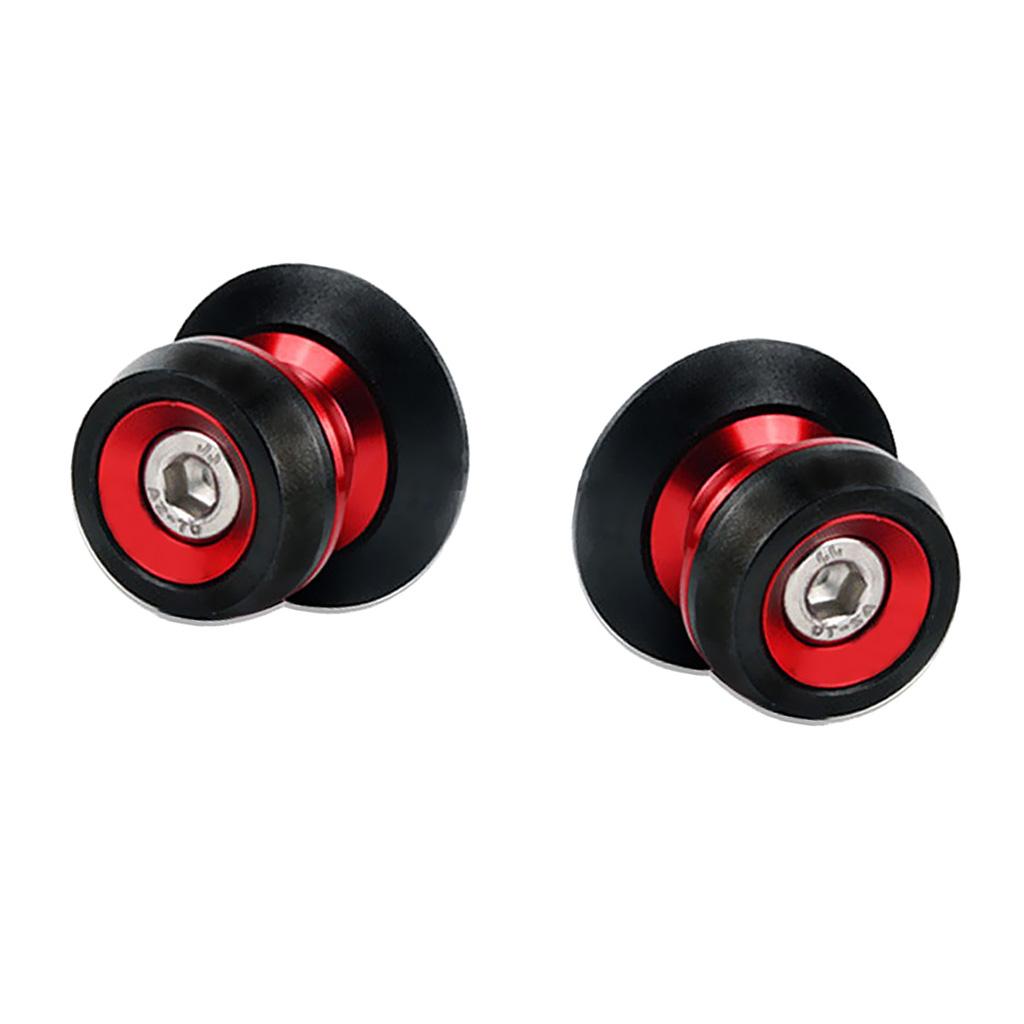8mm Swingarm Swing Arm Spool Sliders Stand Bobbin for Kawasaki Red