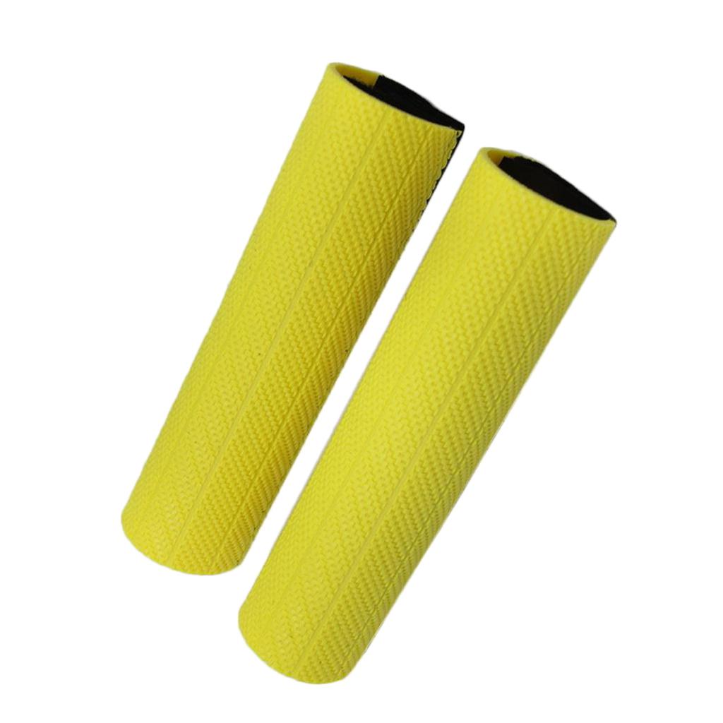 Motorcycle Front Fork Protector Shock Absorber Guard Wrap Cover Skin Yellow