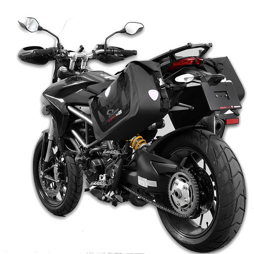 Waterproof Motorcycle Saddle Bags Luggage Pannier Bags Edge Bags Black