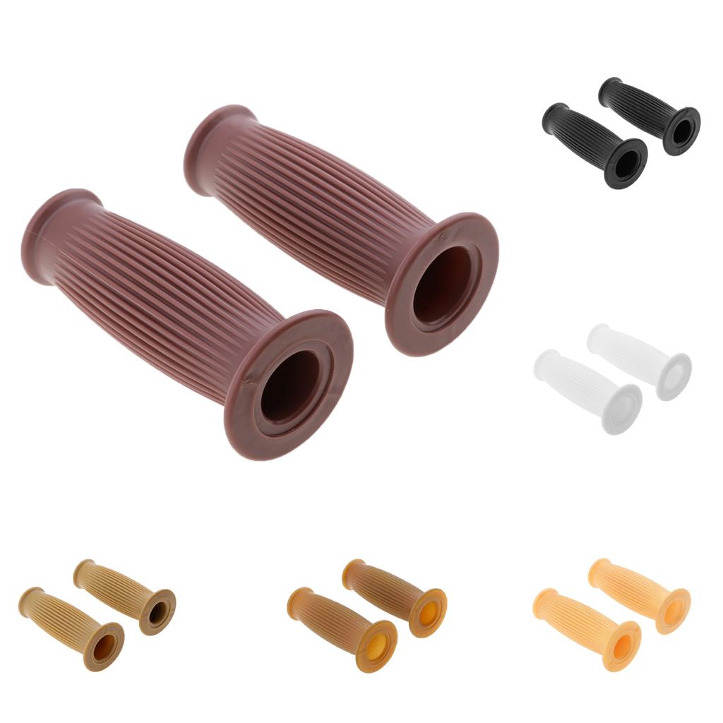 Universal Motorcycle Handlebar Handle Grips 25/28mm for Harley Brown