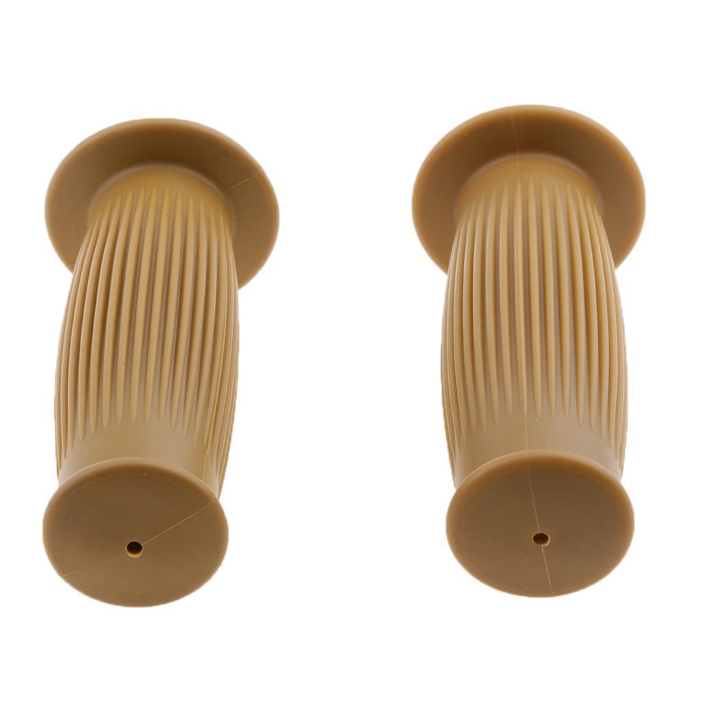 Universal Motorcycle Handlebar Handle Grips 25/28mm for Harley Yellow