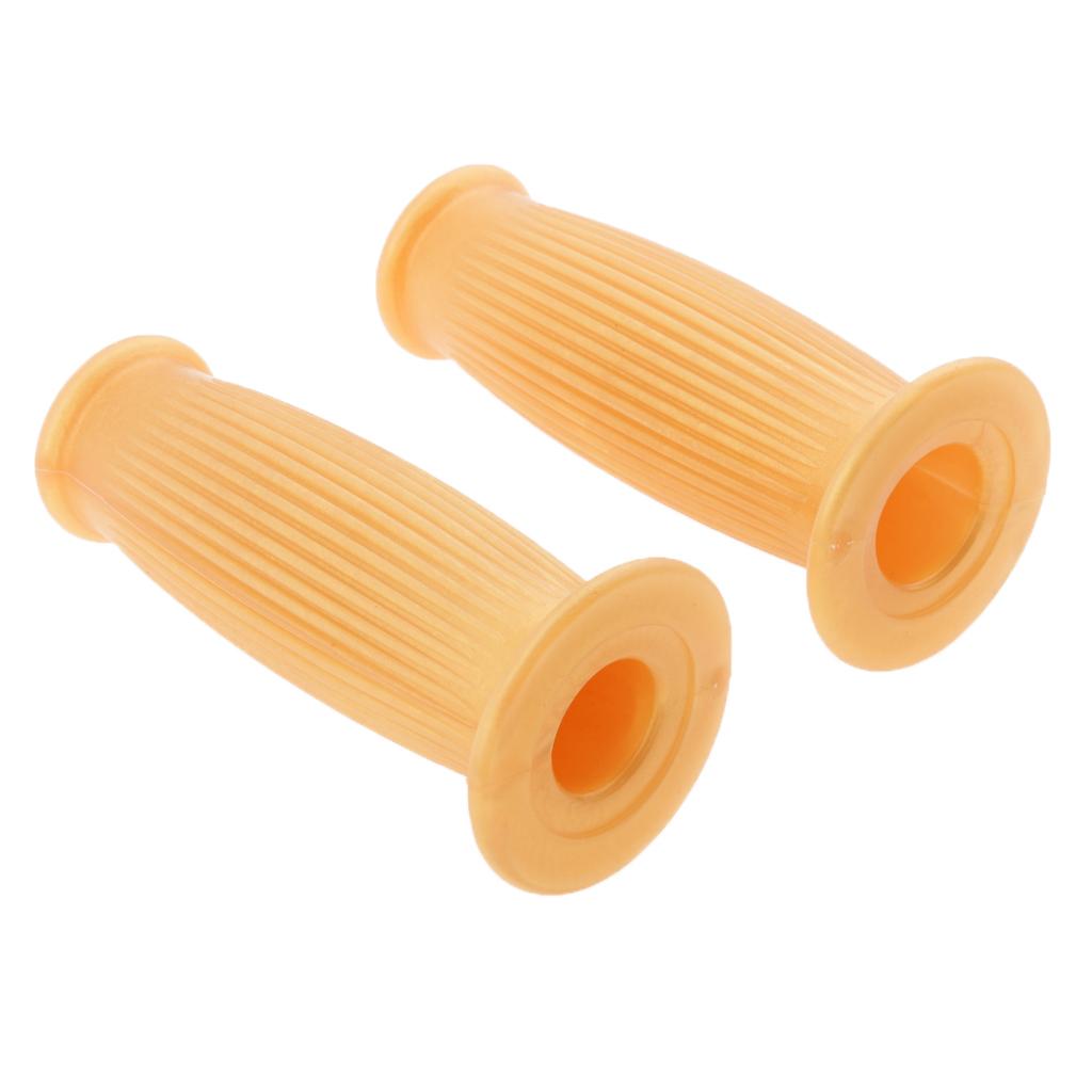 2 Pieces Motorcycle 22/24mm Handlebar Grips for Harley Honda Gold