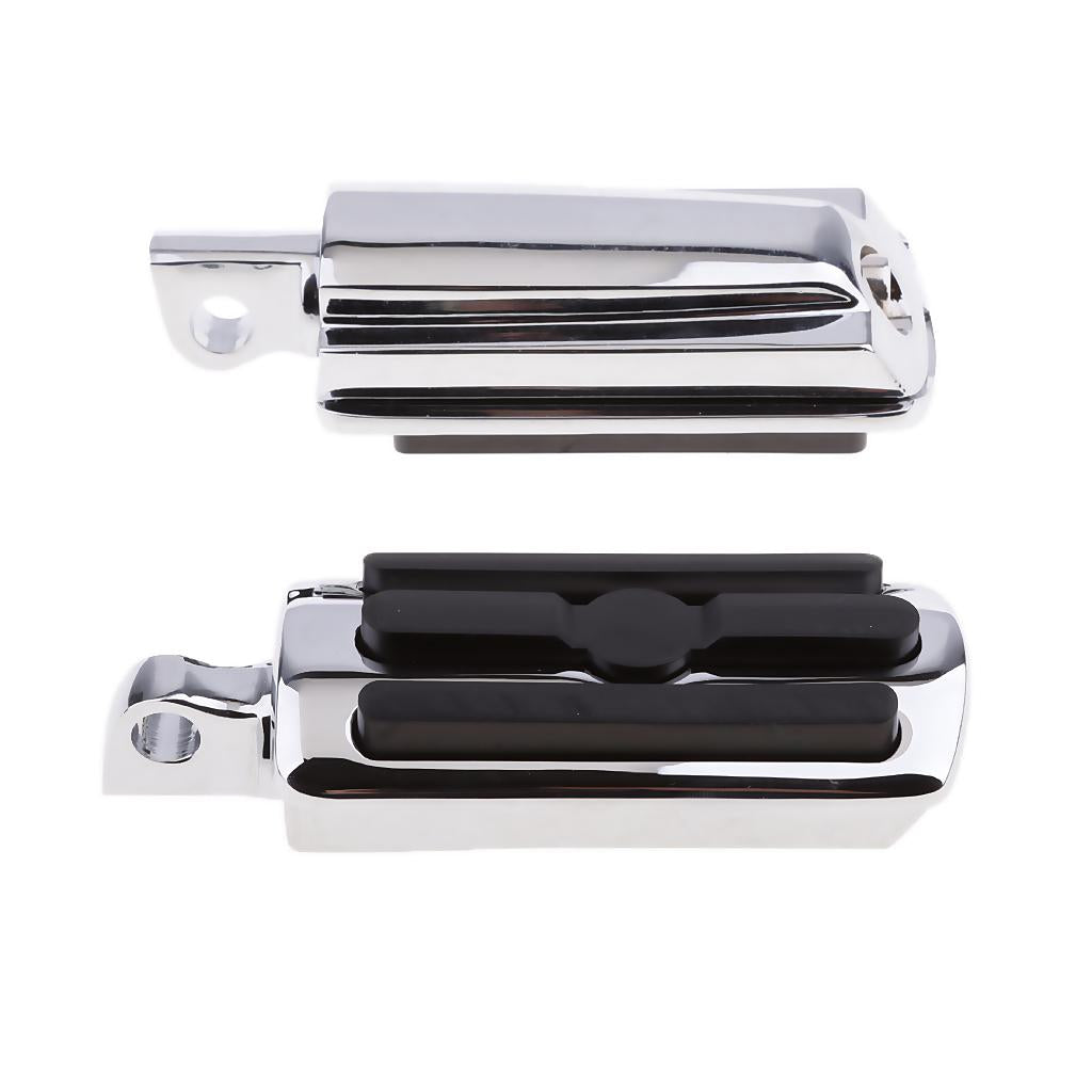 2 Pieces Adjustable Highway Pegs Short Angled Mount Foot Rest for Harley