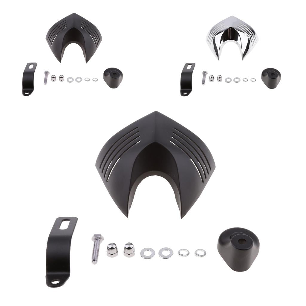 Horn Cover for Harley Big Twins V-Rods Stock Cowbell Horns 1992-2012 Black