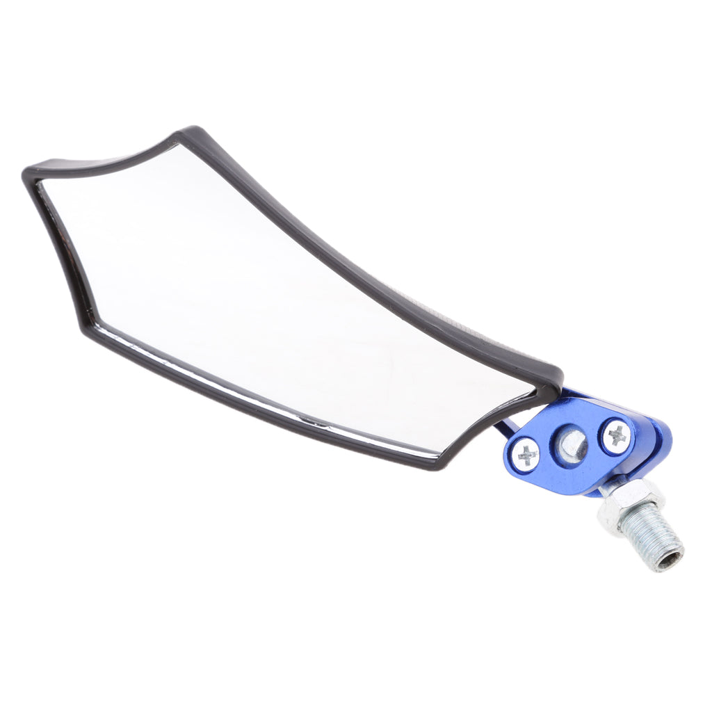 1 Pair Universal Motorcycle Bike Bar End Rear View Mirror Accessory Blue