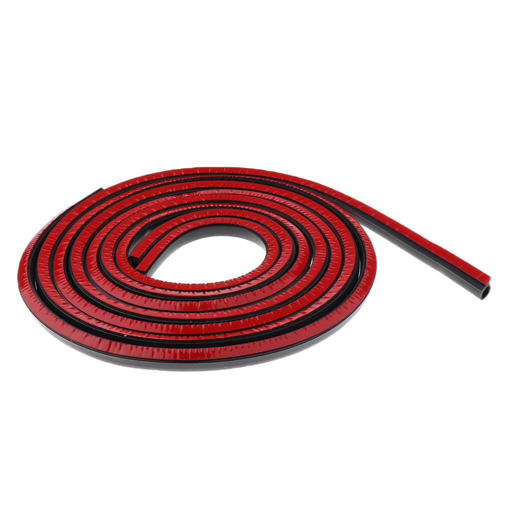 Motorcycle Rubber Gasket for Saddlebag Lid Weather Strip Seal Red