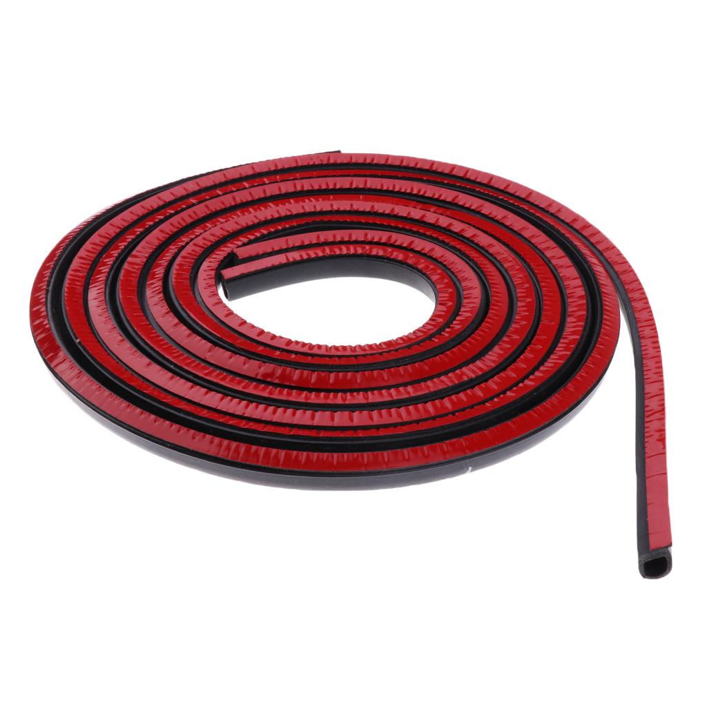 Motorcycle Rubber Gasket for Saddlebag Lid Weather Strip Seal Red