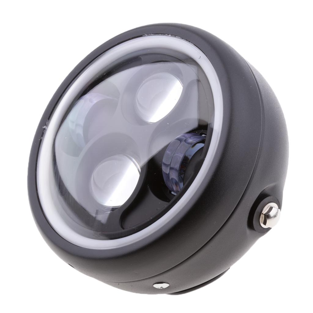 6.5" Retro Motorcycle LED Headlight Mount Cover for Cafe Racer Cruiser