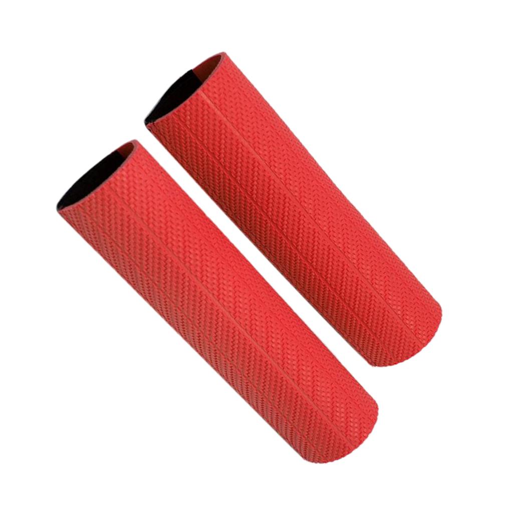 Motorcycle Front Fork Protector Shock Absorber Guard Wrap Cover Skin Red