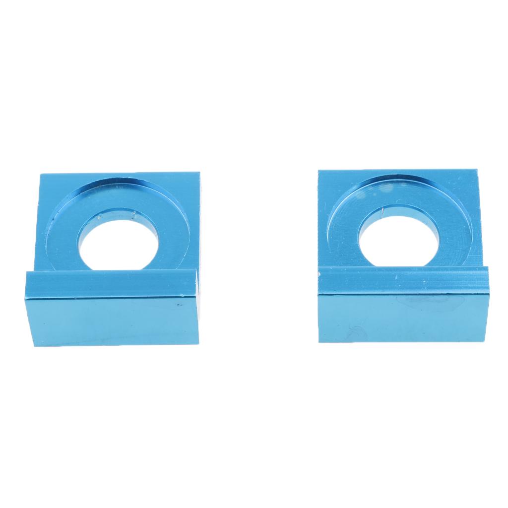 15mm Alloy Chain Adjuster Tensioner Block for Dirt Bike Quad ATV Blue