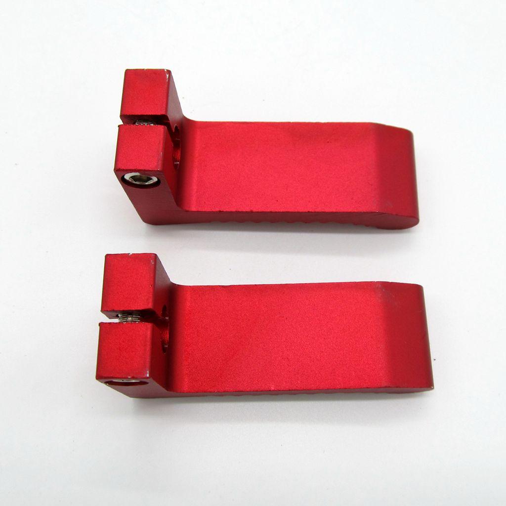 Alloy Foot Pegs for 43 47 49CC POCKET DIRT PIT PRO BIKES MINI KIDS Red