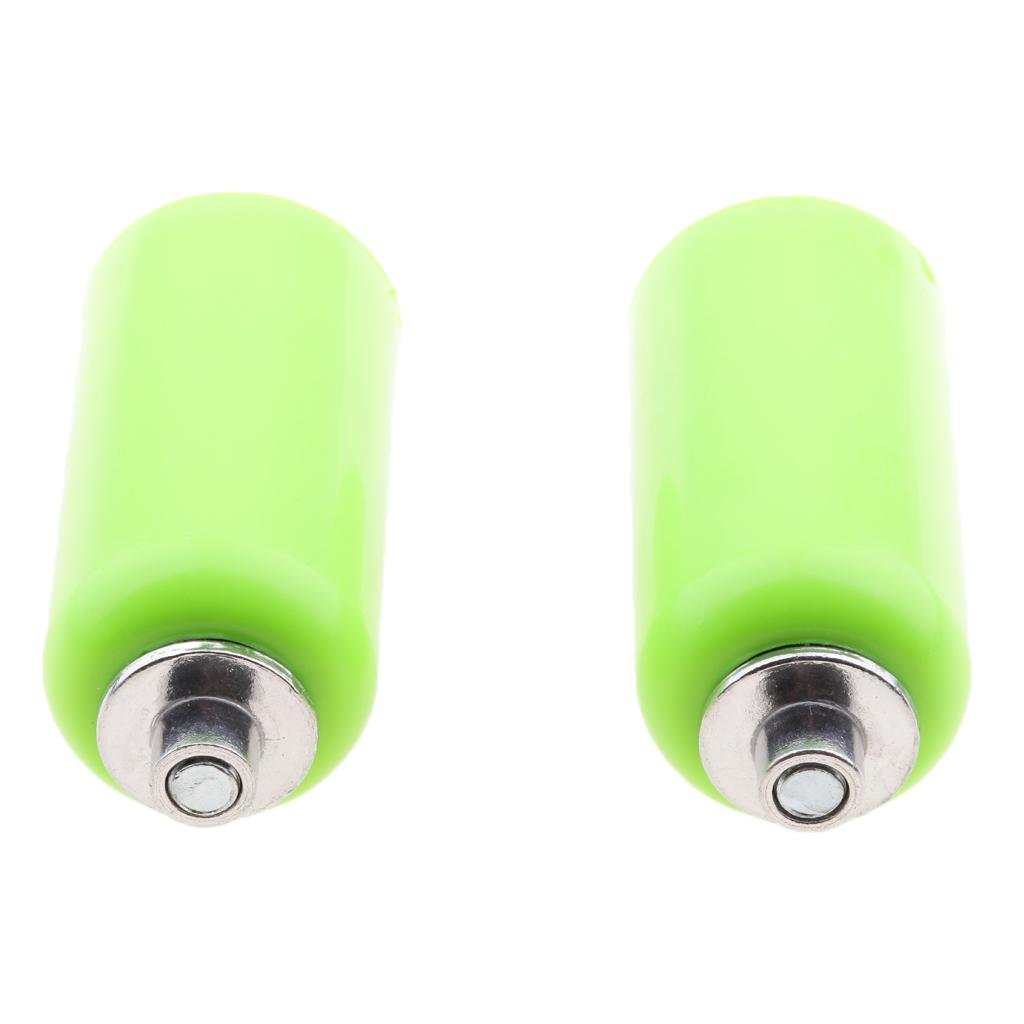 1 Pair Universal No Cut Frame Crash Sliders Protector for Motorcycle Green