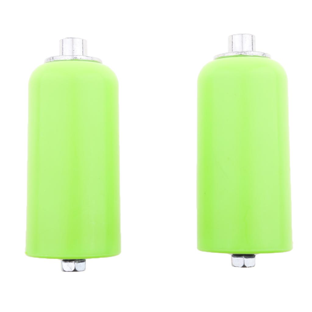 1 Pair Universal No Cut Frame Crash Sliders Protector for Motorcycle Green