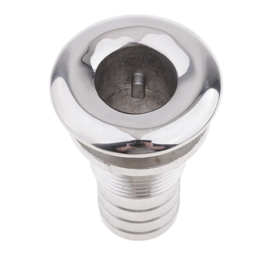 1 Hose Stainless Steel Thru Hull Fitting Replacement for Boat Marine"