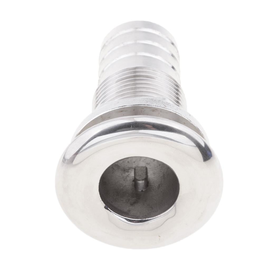 1 Hose Stainless Steel Thru Hull Fitting Replacement for Boat Marine"