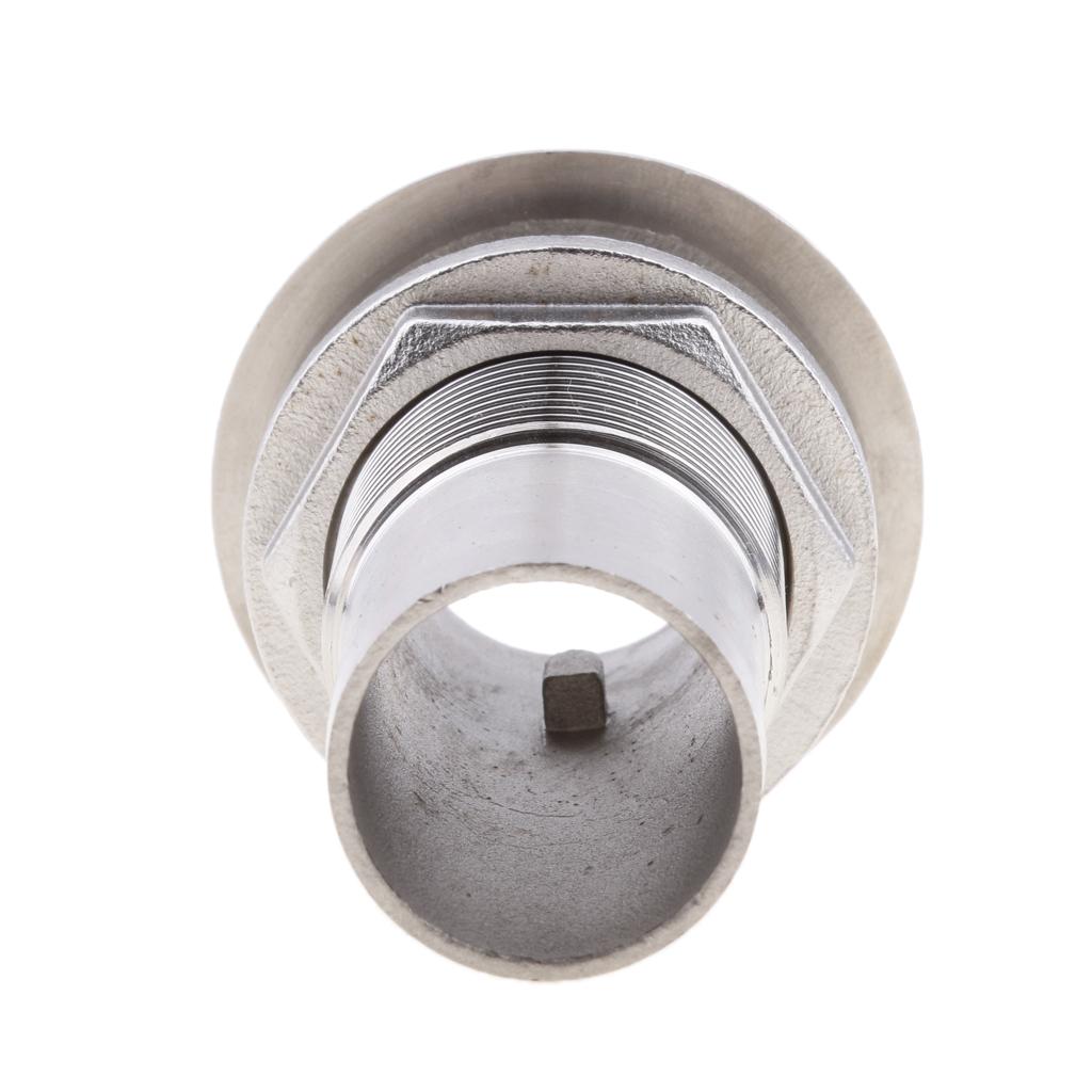 1 Hose Stainless Steel Thru Hull Fitting Replacement for Boat Marine"