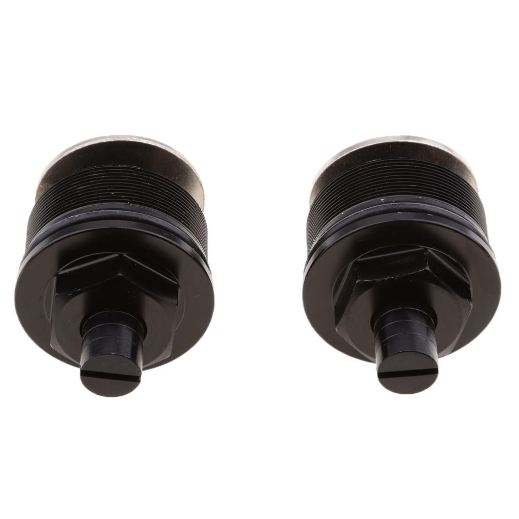 1 Pair Aluminum Front Fork Bolts Cap Adjusters for Honda CB400 Black
