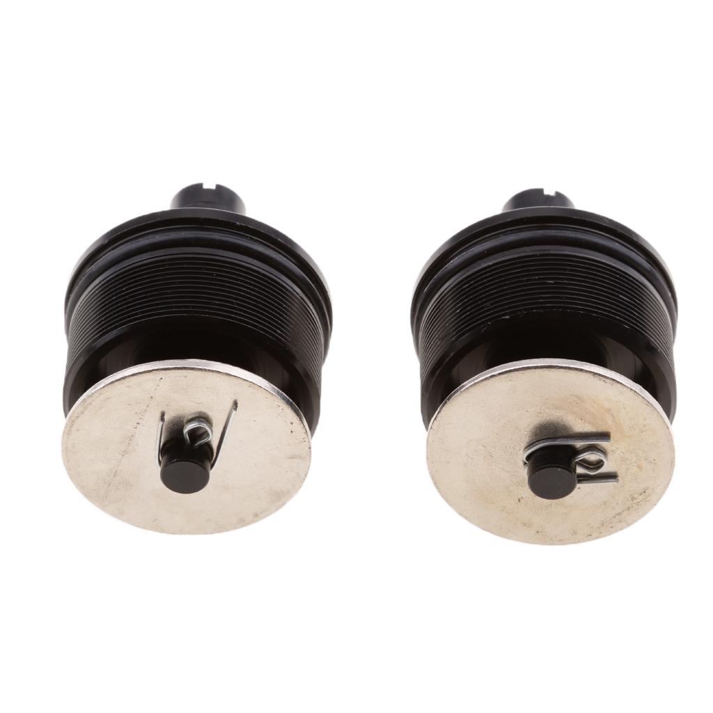1 Pair Aluminum Front Fork Bolts Cap Adjusters for Honda CB400 Black