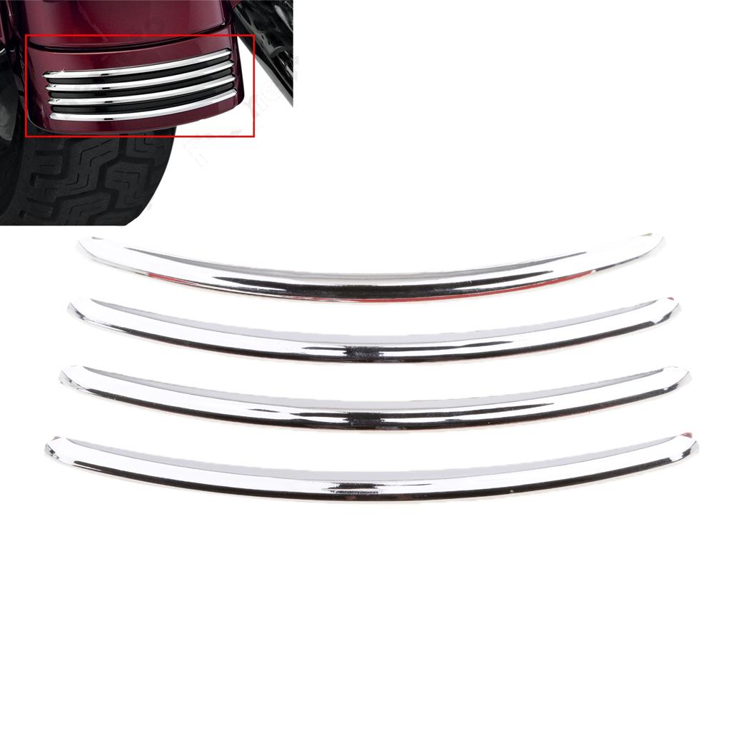 Rear Fender Accent Trim For Harley Street Glide FLHX Road Glide FLTRX Silver