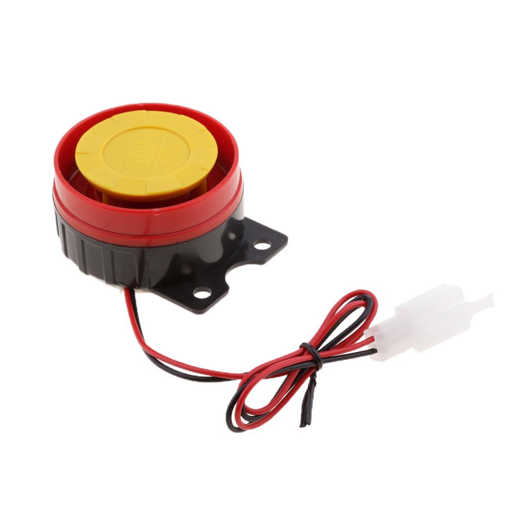 12V Motorcycle Electric Driven Air Raid Siren Horn Alarm Universal