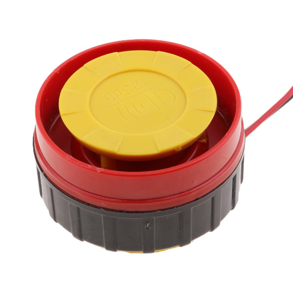12V Motorcycle Electric Driven Air Raid Siren Horn Alarm Universal