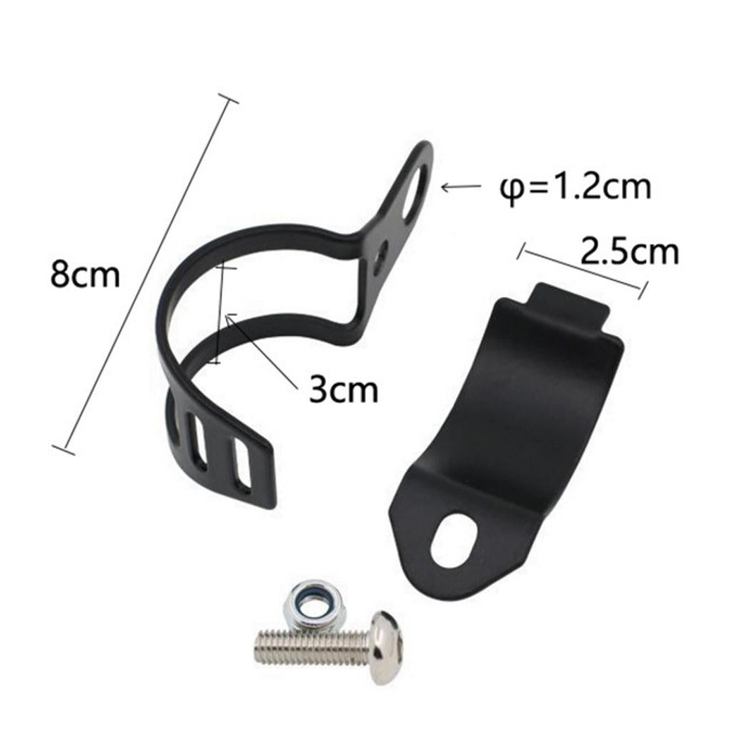 Motorcycle Turn Signals Fork Clamps Mount Light Holder Lamp Bracket Black
