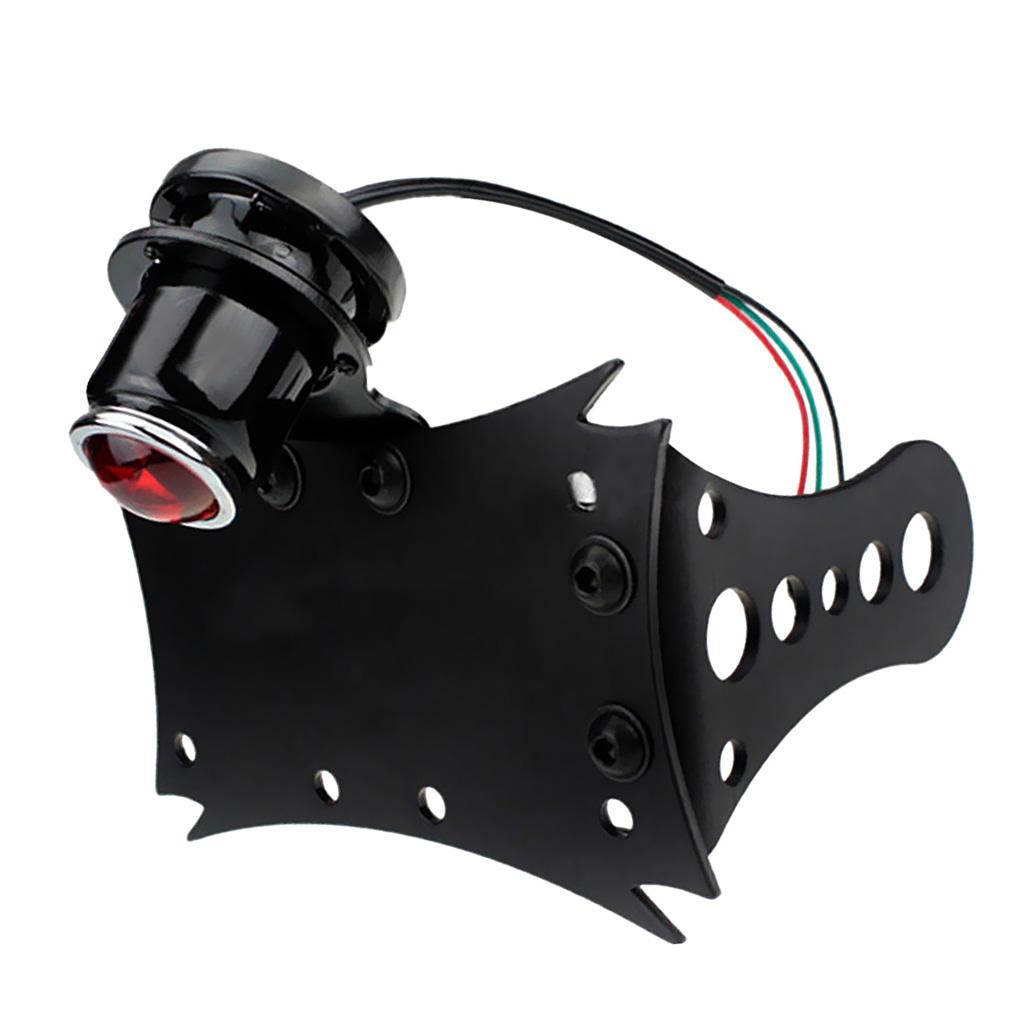 Motorcycle License Plate Bracket Led Taillights for Harley Cruiser Bobber