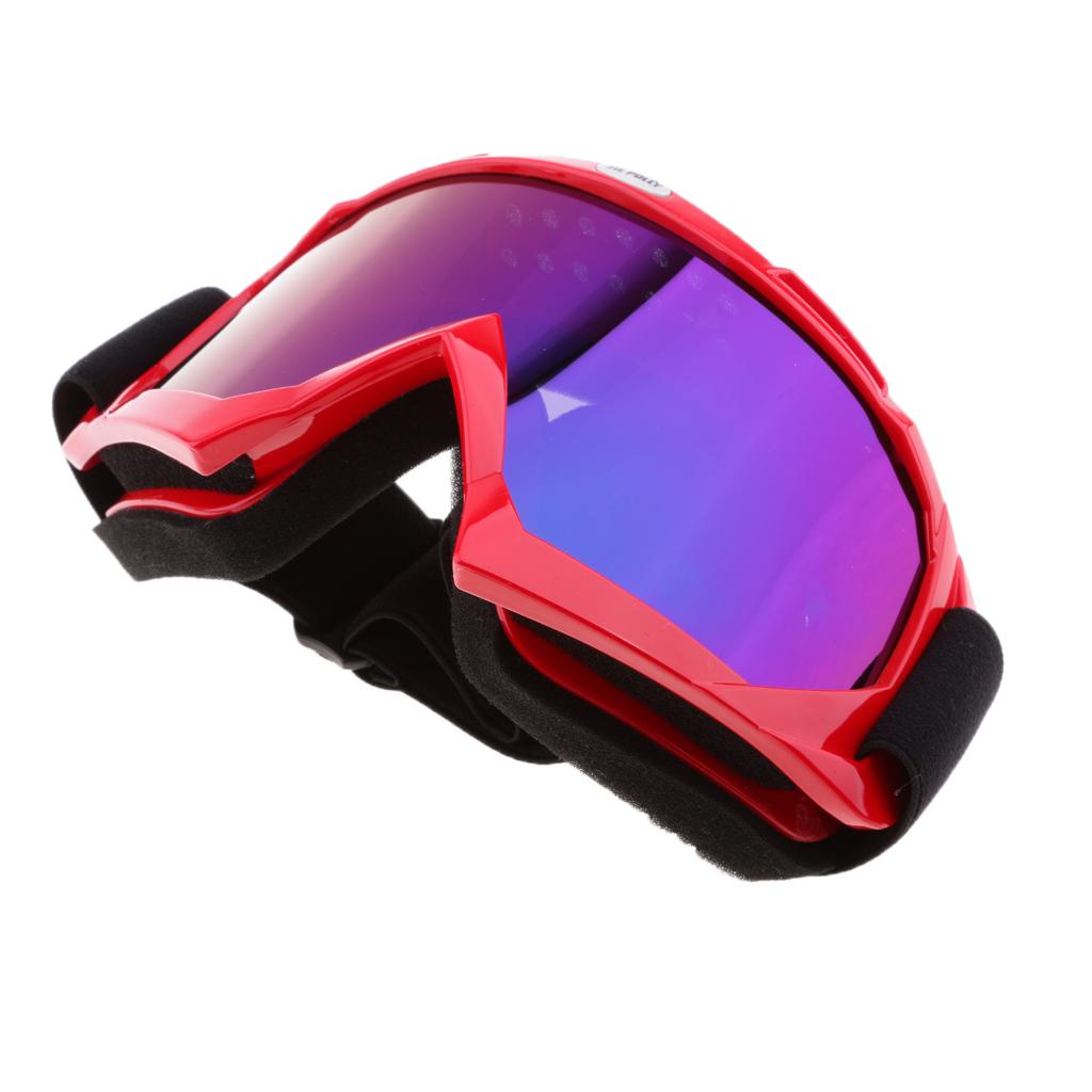 Motorcycle Motocross Racing Windproof Ski Sknowboard Goggles Red