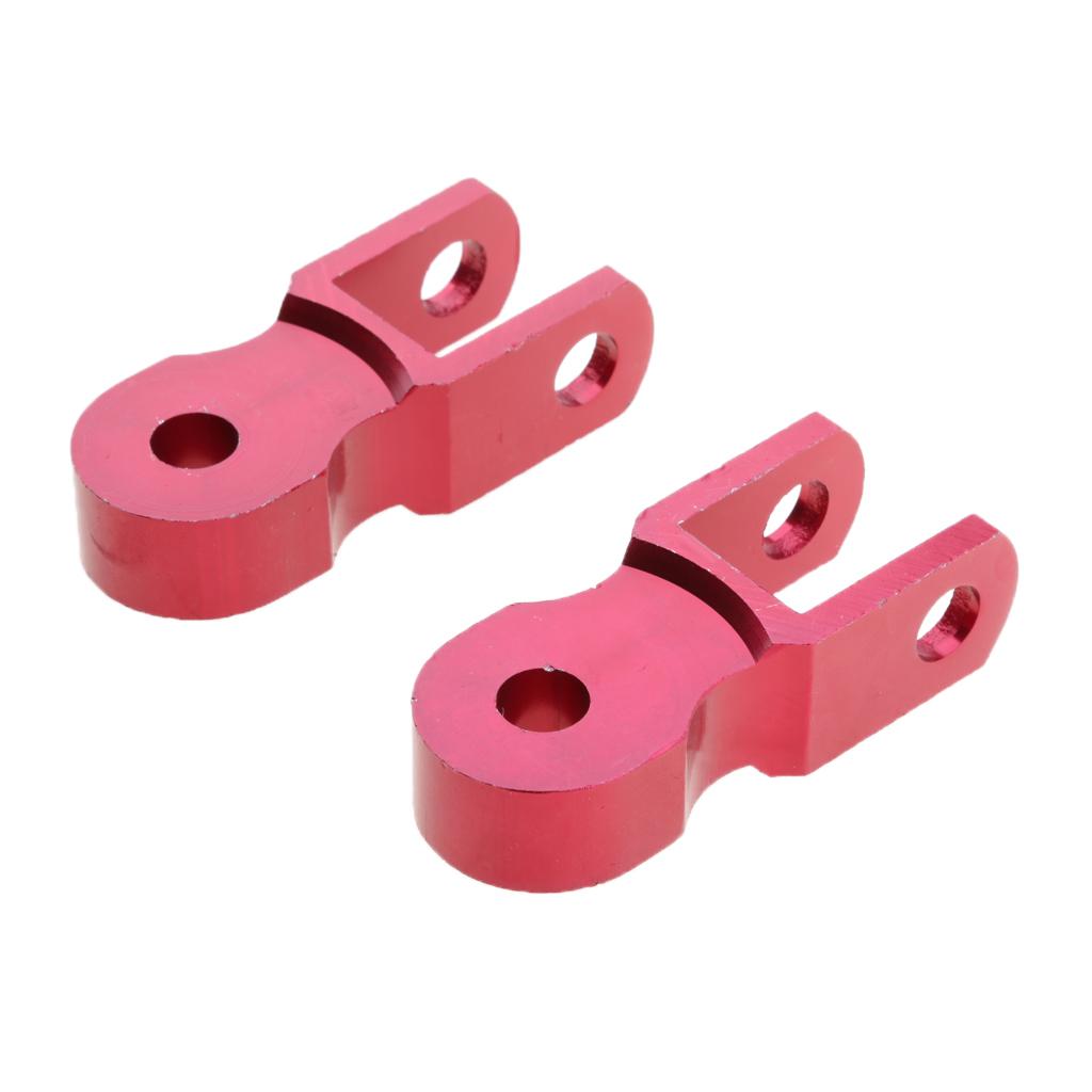 2xHeight Extension Shock Absorber Motorcycle Jack Up Riser Suspension Red