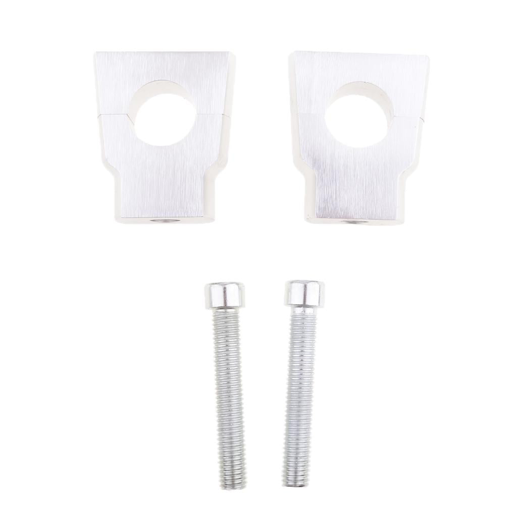 Chrome Universal 7/8" 22mm for Motorcycle Bike Handlebar Riser Clamp Taper