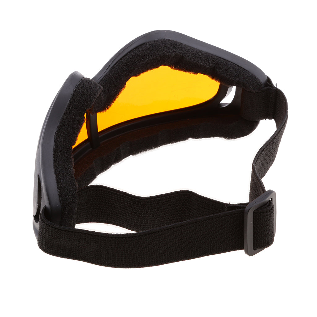 Yellow Lens Motorcycle Riding Windproof UV400 Snowmobile Ski Goggles