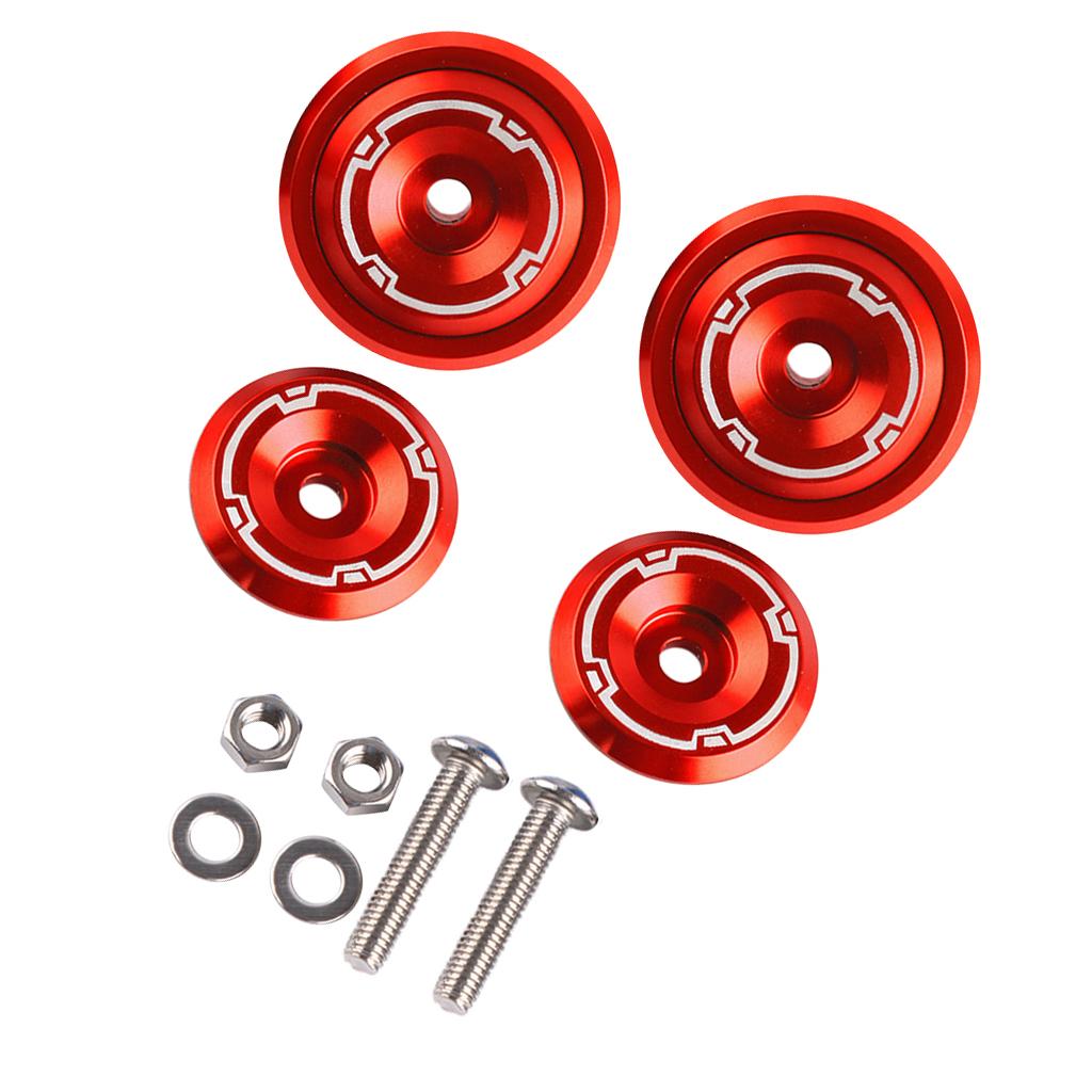 Motorcycle Frame Fairing Bolt Hole Cap Cover Plug for Kawasaki Z900 Red